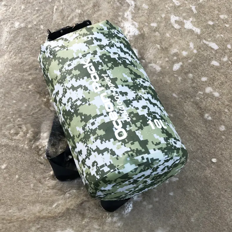 Latest Beach Travel PVC Waterproof Bag 2L/3L/5L/10L/20L Outdoor Folding Diving Compression Storage Dry Bags For Swimming