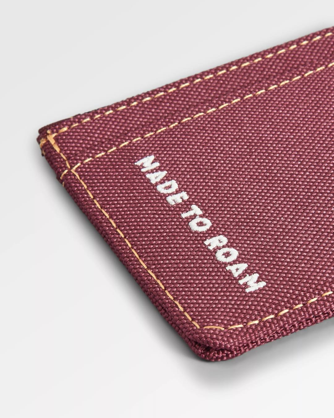 Recycled Card Holder - Burgundy