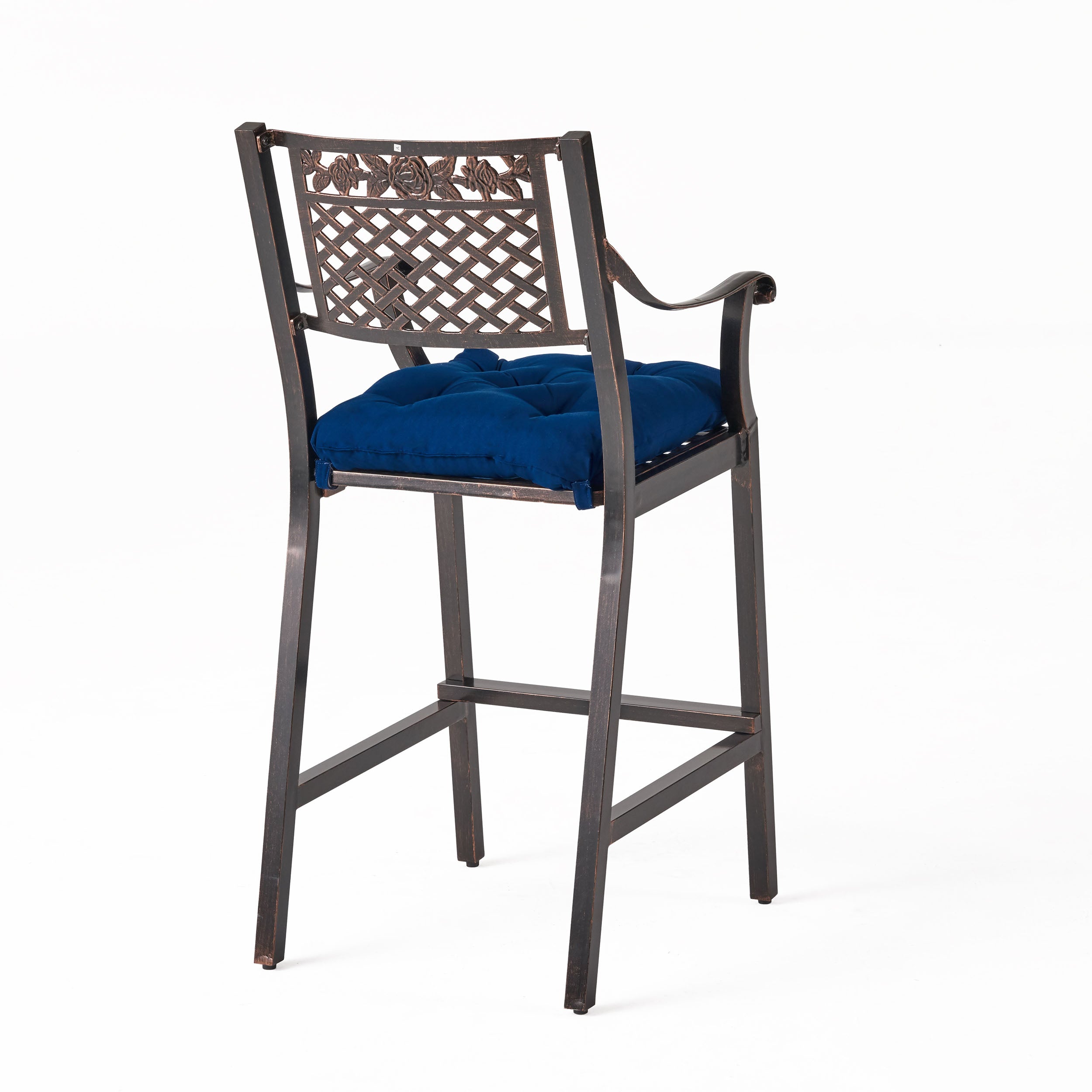 Vista Outdoor Barstool with Cushion (Set of 4)