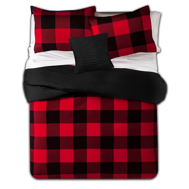 Sweethome Collection Buffalo Plaid Reversible Down-Alternative Comforter Set