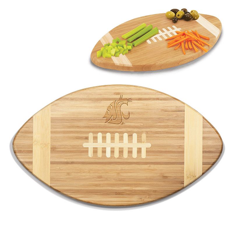 Picnic Time Washington State Cougars Touchdown! Football Cutting Board and Serving Tray