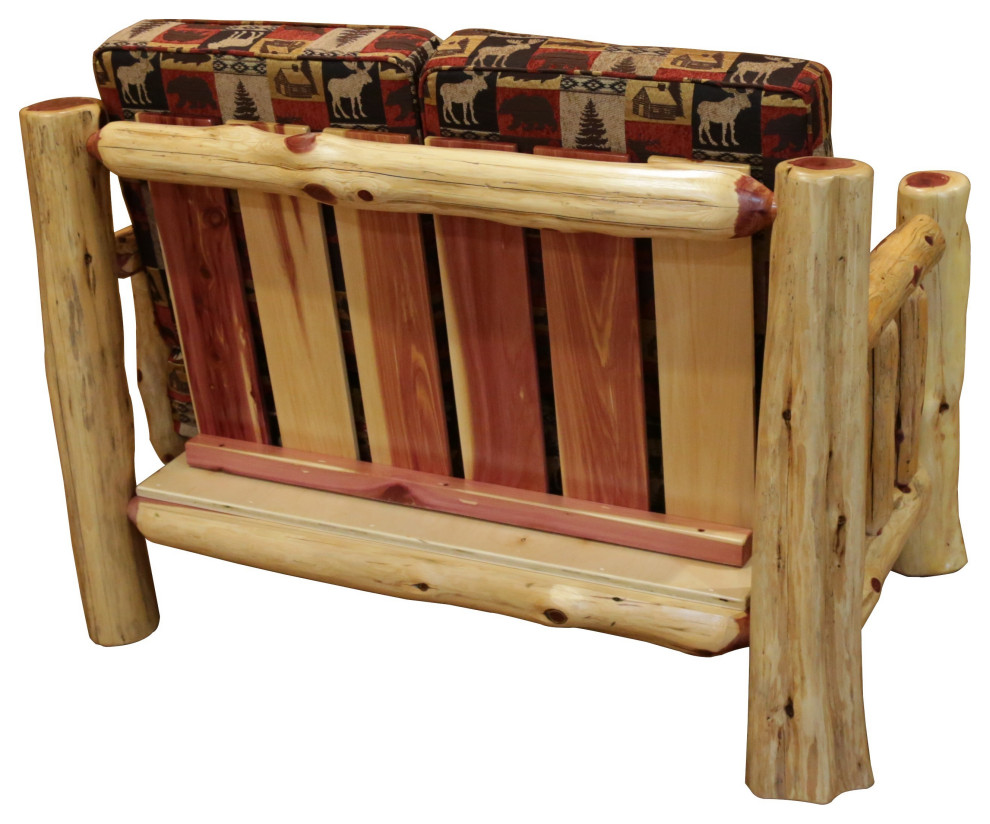 Red Cedar Log Santa Fe Loveseat   Rustic   Loveseats   by Furniture Barn USA  Houzz