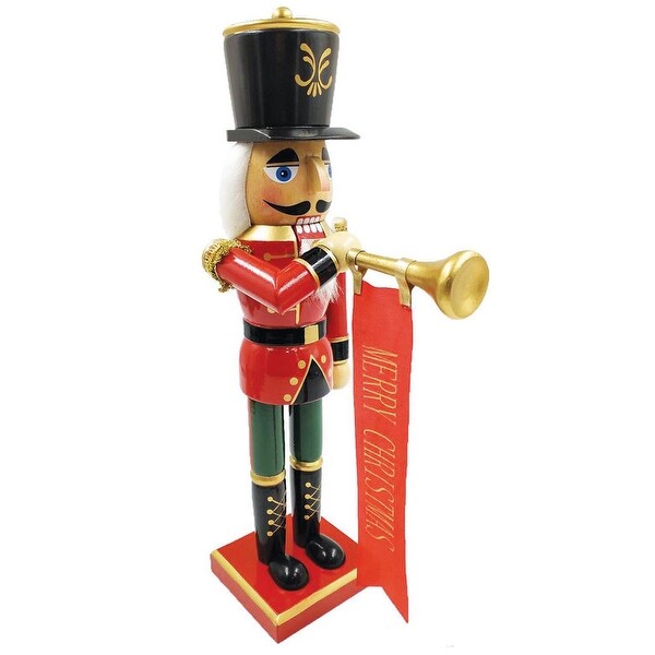 14 inch Bugling Merry Christmas Nutcracker