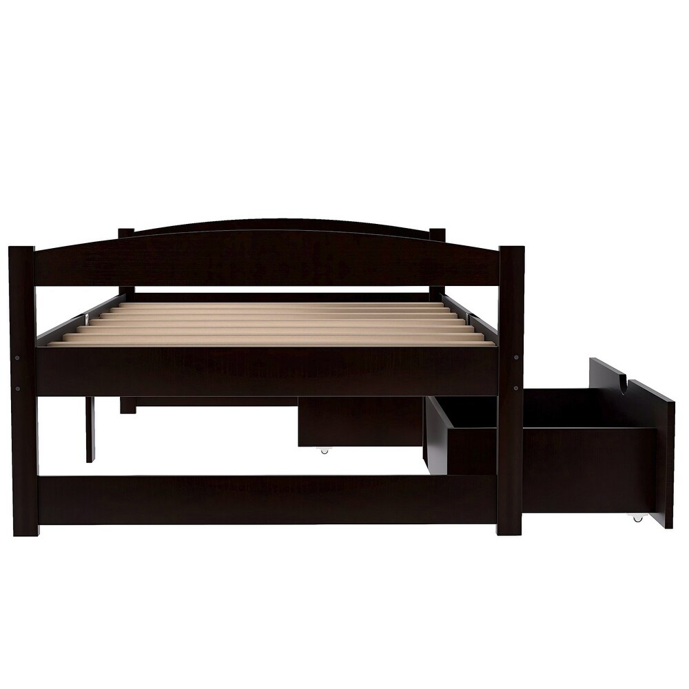 Harper   Bright Designs Twin Platform Bed with Two Drawers