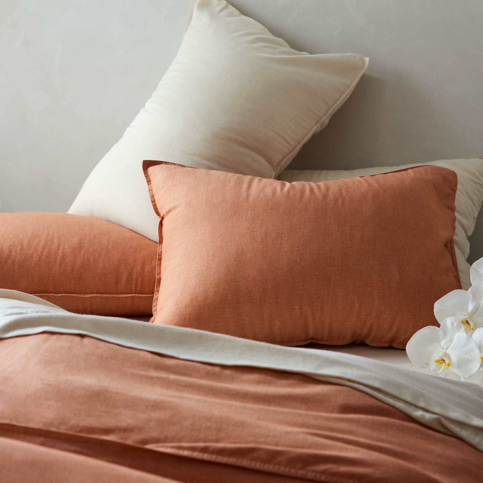 Heathered Cashmere Pillowcases - Last Call