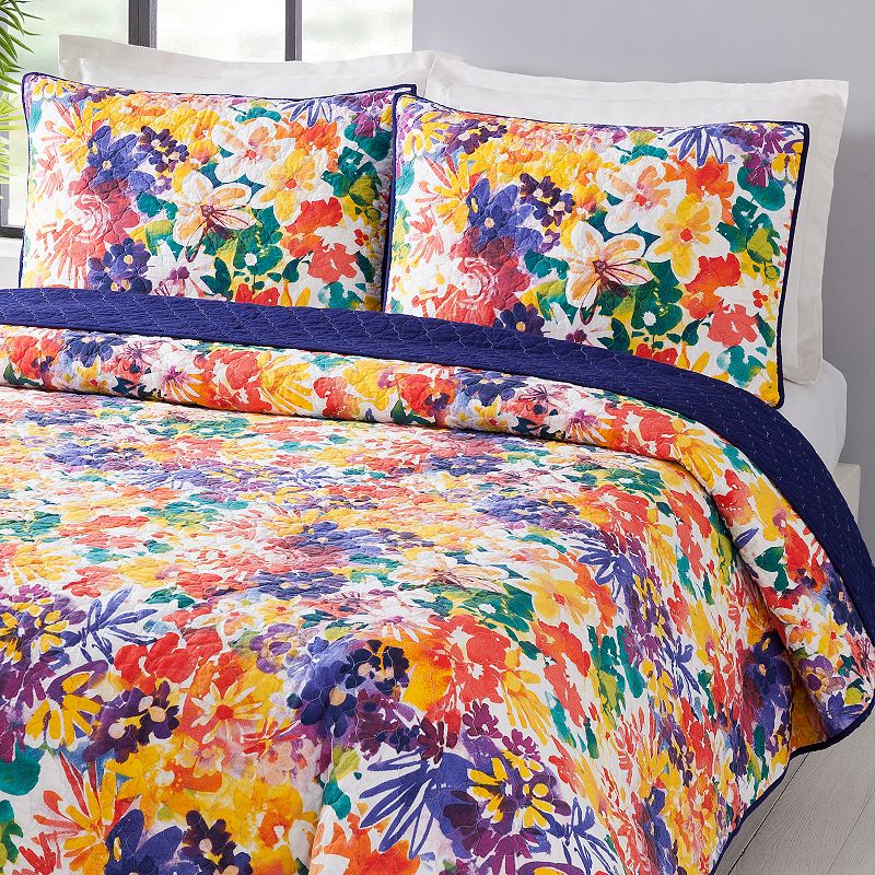 Makers Collective Creative Ingrid Garden In Bloom Quilt Set with Shams