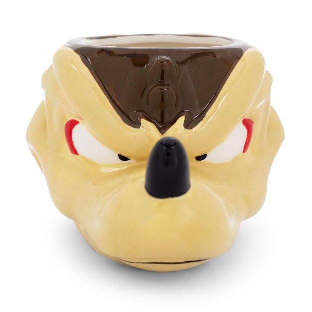 Silver Buffalo Looney Tunes Wile E Coyote Sculpted Ceramic Mug Holds 20 Ounces