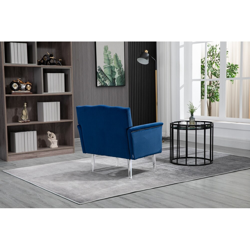 Accent Chair  Living Room Chair / leisure single sofa with acrylic feet