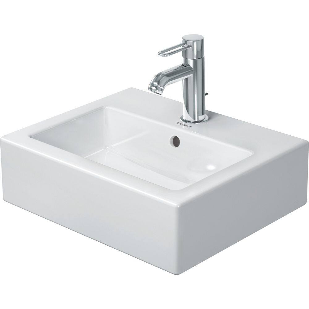 Duravit 17.75 in. Ceramic Retangular Vessel Sink in White 0704450027