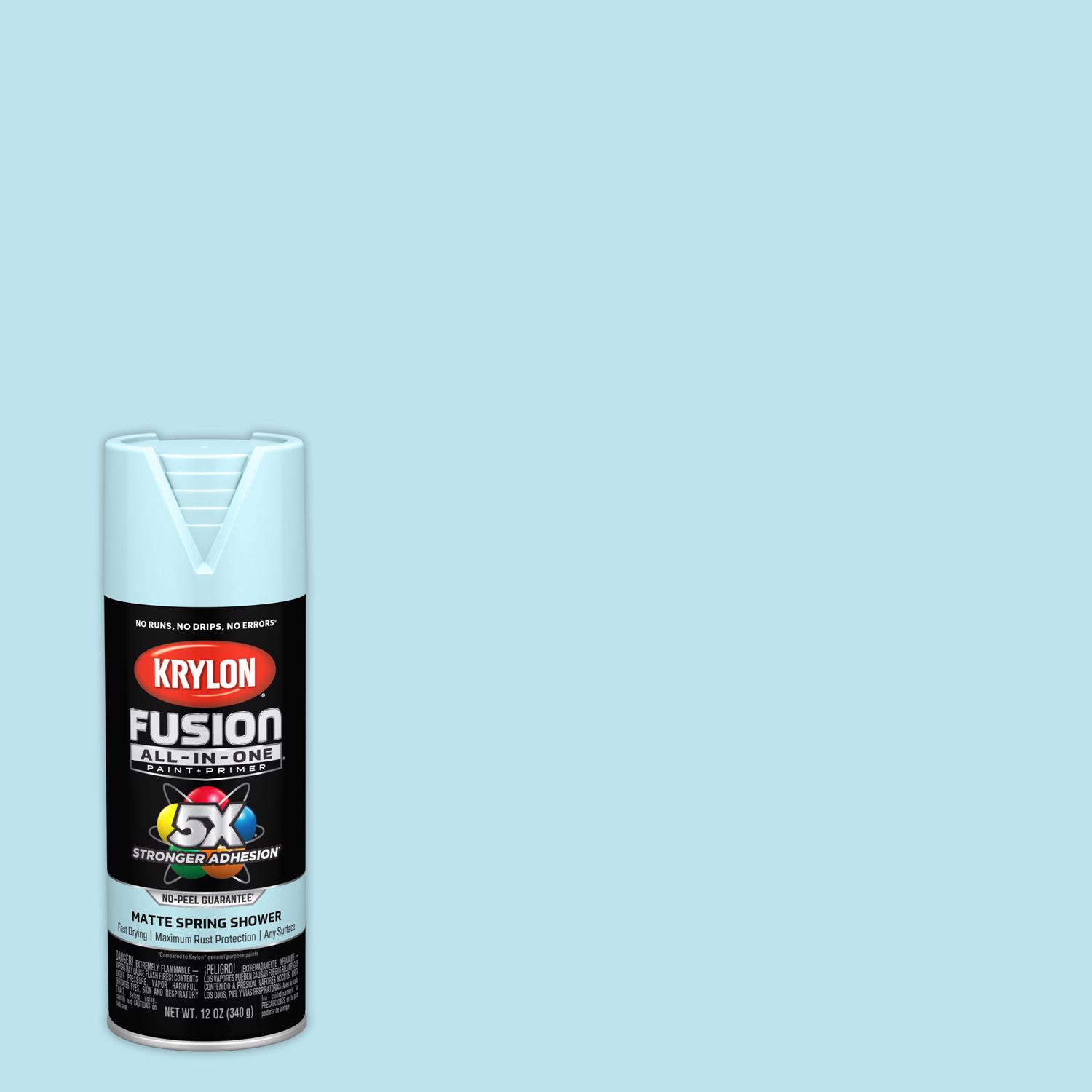 Krylon Fusion All-In-One Matte Spring Shower Paint+Primer Spray Paint 12 oz