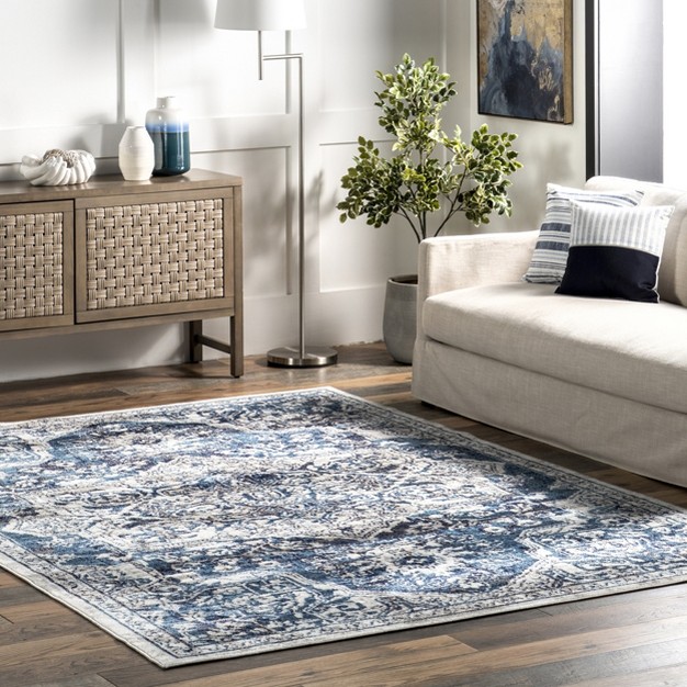 Nuloom Transitional Medallion Maryanne Area Rug