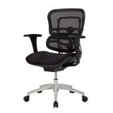 WorkPro 12000 Series Ergonomic Mesh/Fabric Mid-Back Chair， Black/Black， BIFMA Certified