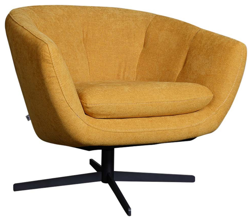 ison Fabric Swivel Chair   Midcentury   Armchairs And Accent Chairs   by Moroni  Houzz