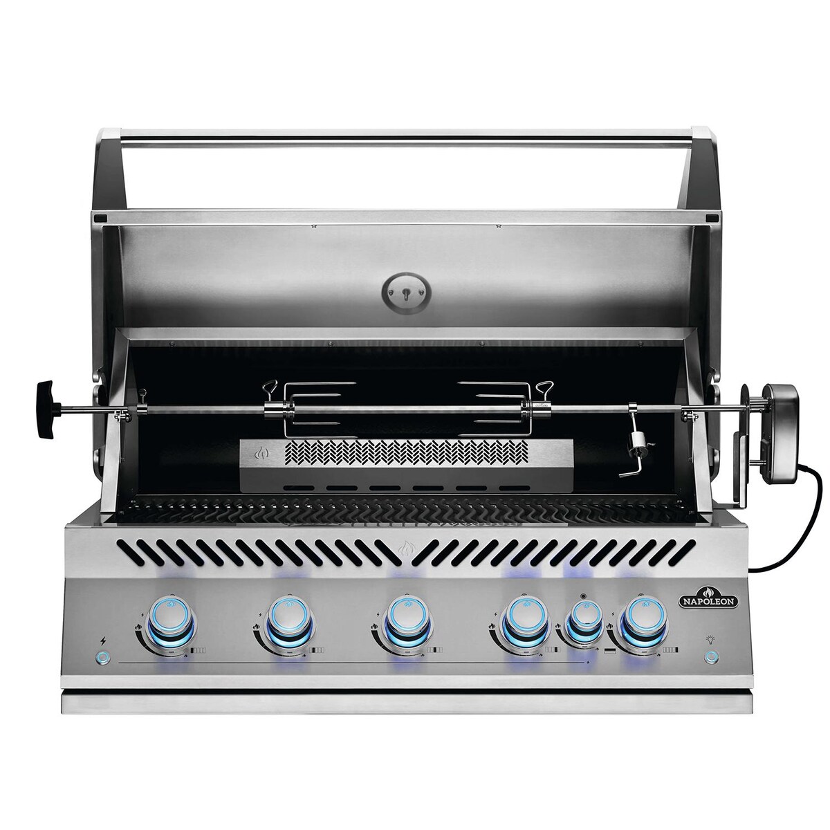 Napoleon Built-In 700 Series 38-Inch Propane Gas Grill w/ Infrared Rear Burner and Rotisserie Kit