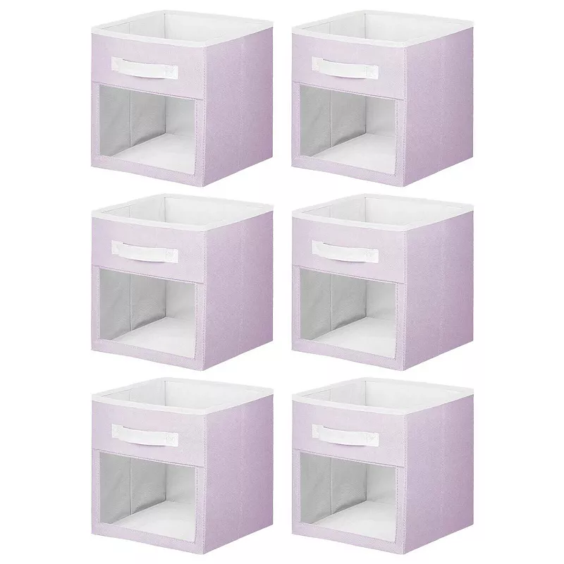 mDesign Fabric Nursery Storage Cube with Front Window