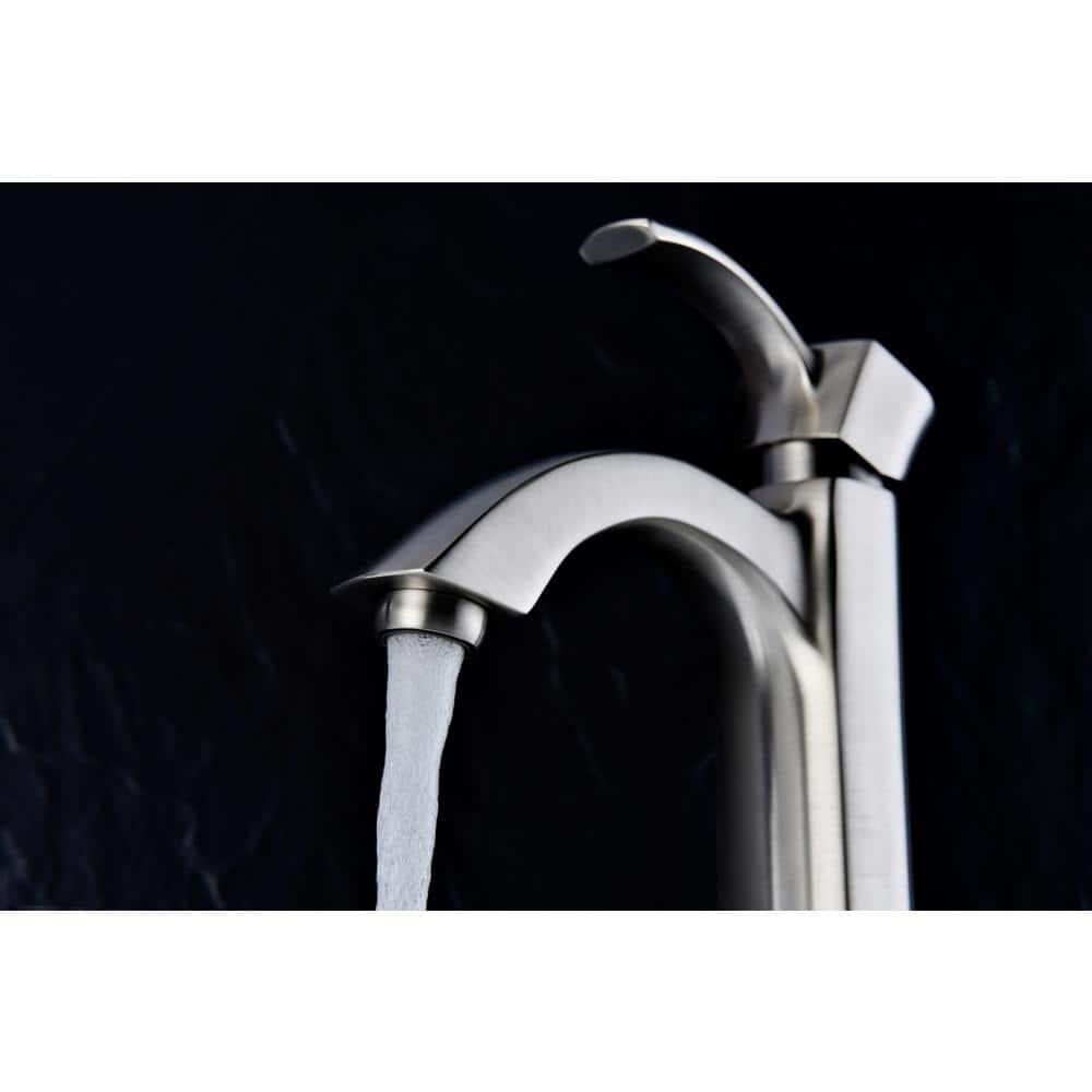 ANZZI Harmony Series Single Hole SingleHandle Vessel Bathroom Faucet in Brushed Nickel