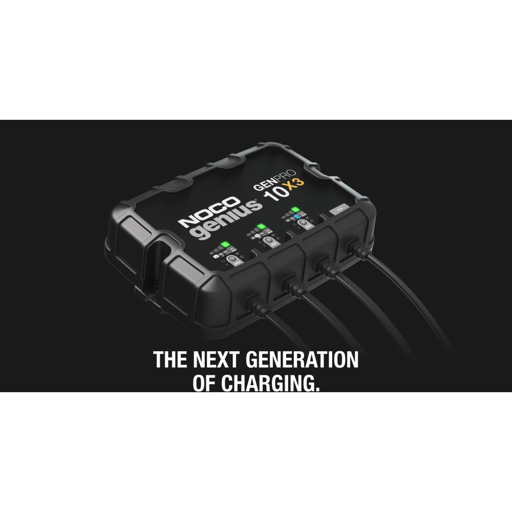 Noco 12V Battery Charger 30A Fully Automatic 3 Bank On Board ;