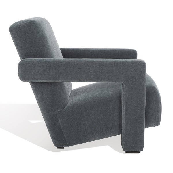 SAFAVIEH Couture Taylor Modern Velvet Accent Chair - 27 in. W x 35 in. D x 30 in. H