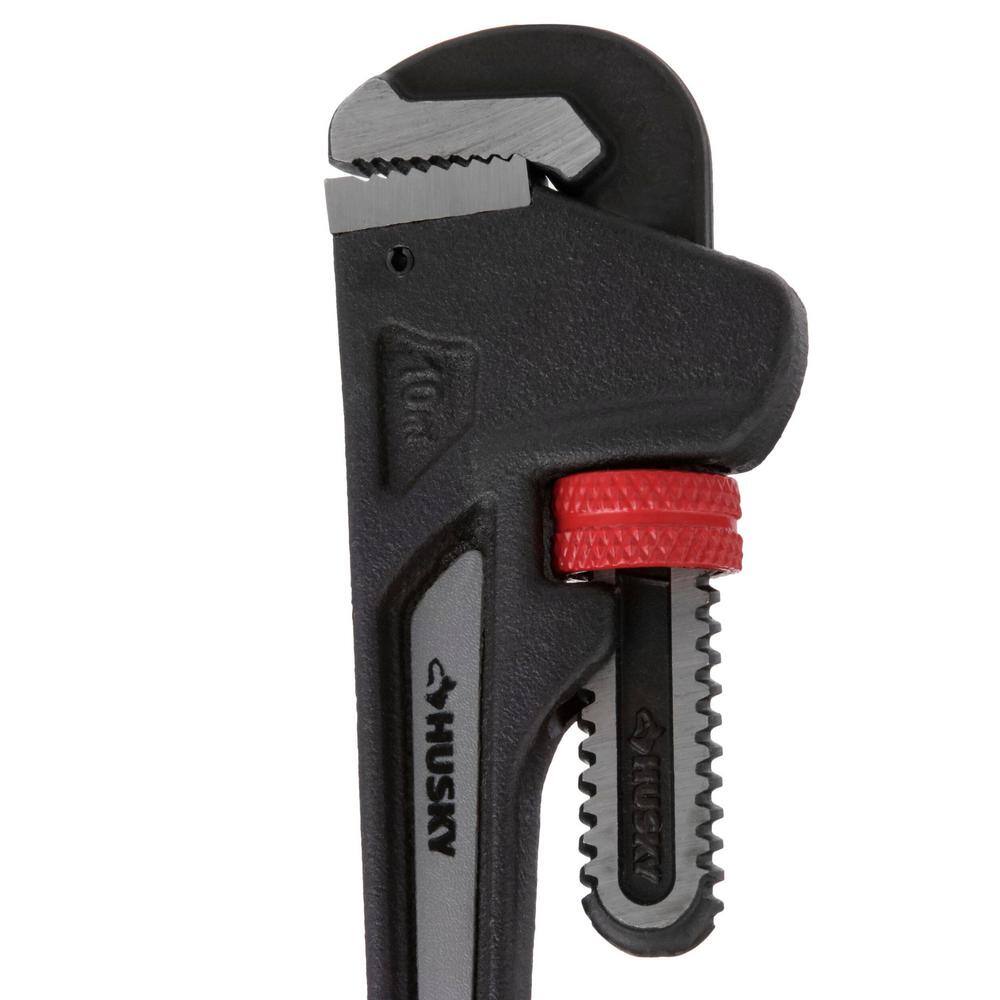 Husky 10 in. Heavy-Duty Pipe Wrench WG-HD-10