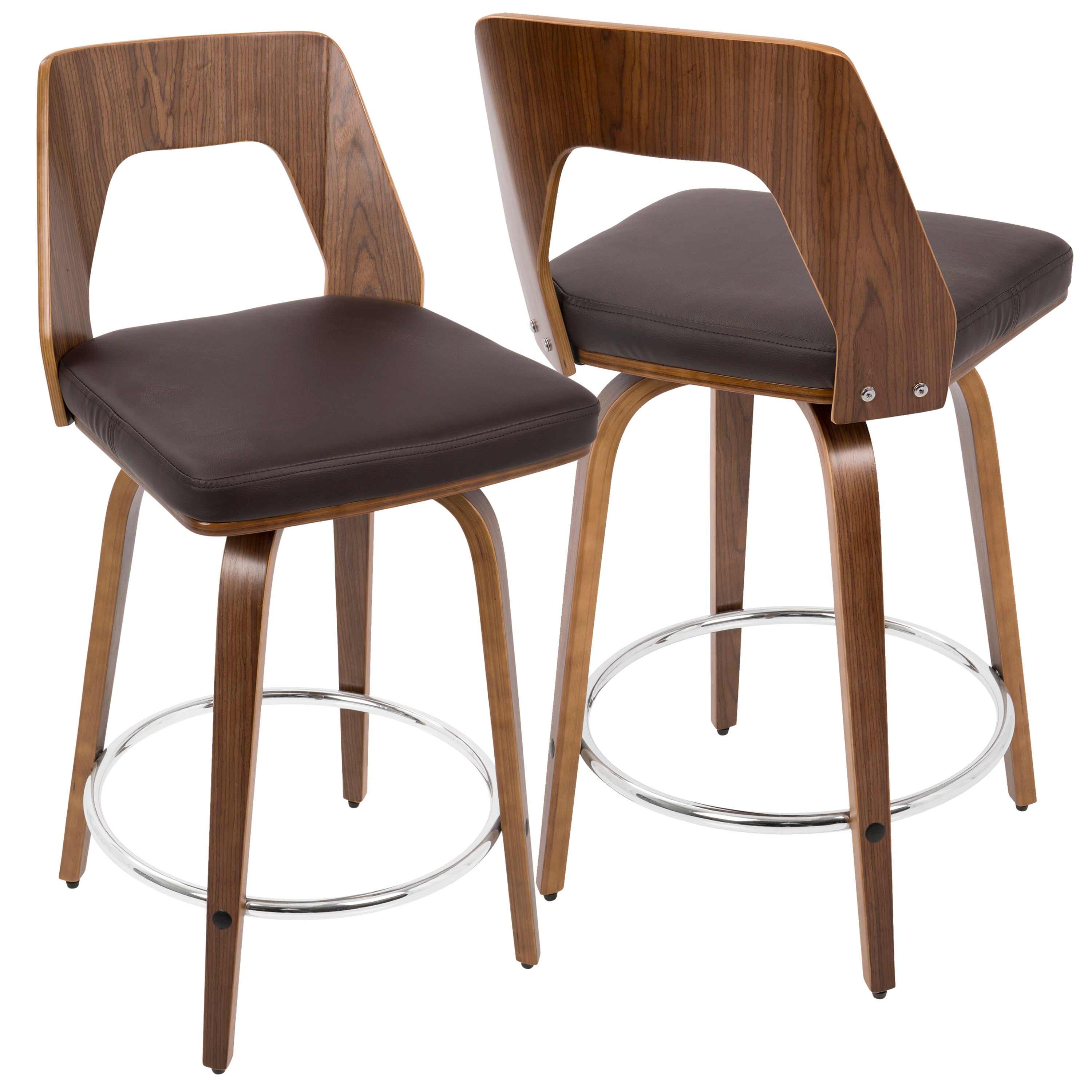 Carson Carrington Culnady Mid-century Modern Counter Stool (Set of 2)