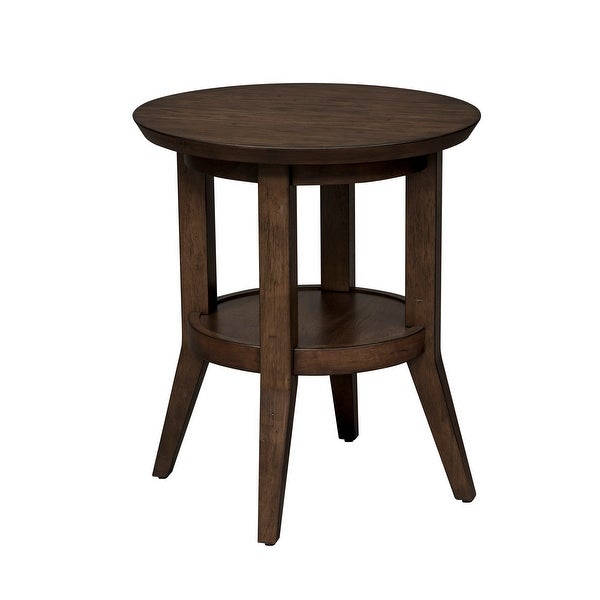 Ventura Blvd Bronze Spice Round End Table