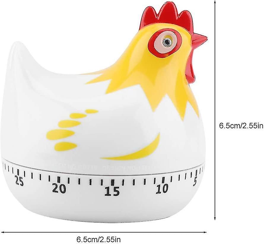 Cartoon Chicken Kitchen Timer， 55-minute Mechanical Rotating Cooking Timer Cute Kitchen Timer Remind