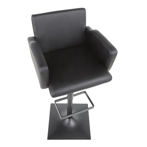 Sergio Contemporary Adjustable Bar Stool - N/A