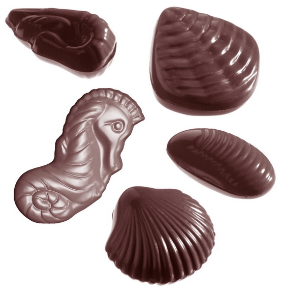 Chocolate World CW2373 Chocolate mould seafruit as...