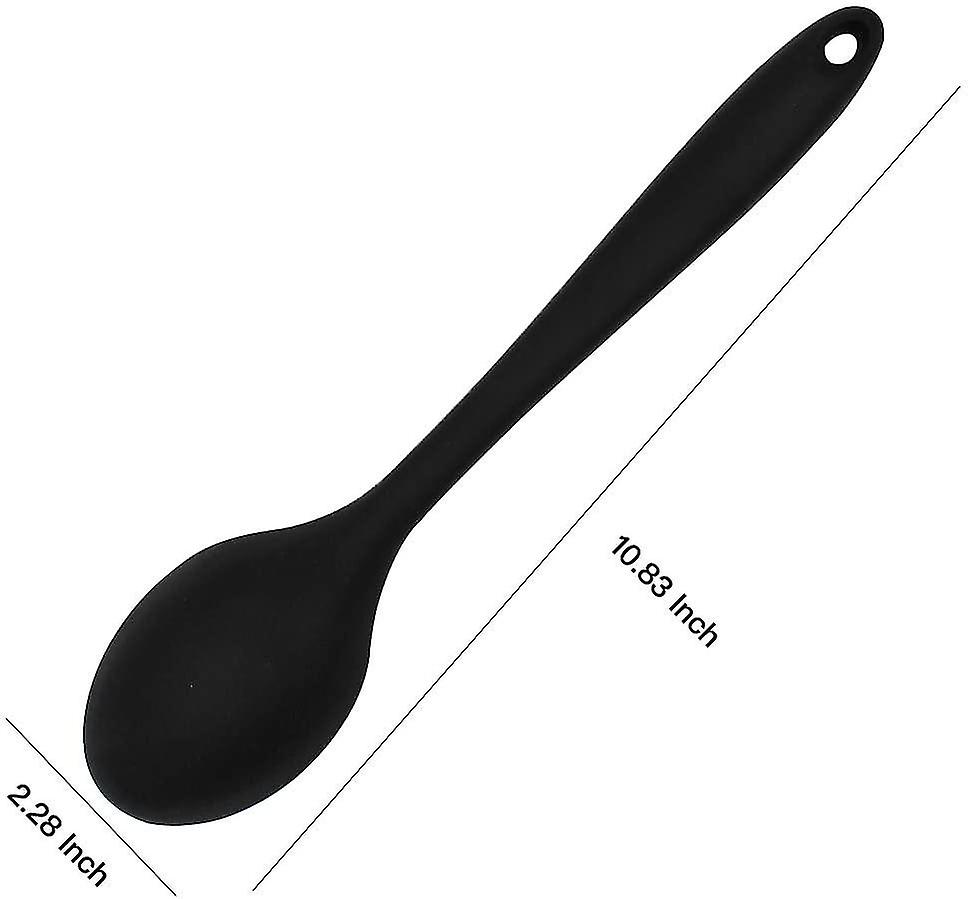 2 Pieces Silicone Nonstick Mixing Spoons，serving Cooking Spoon