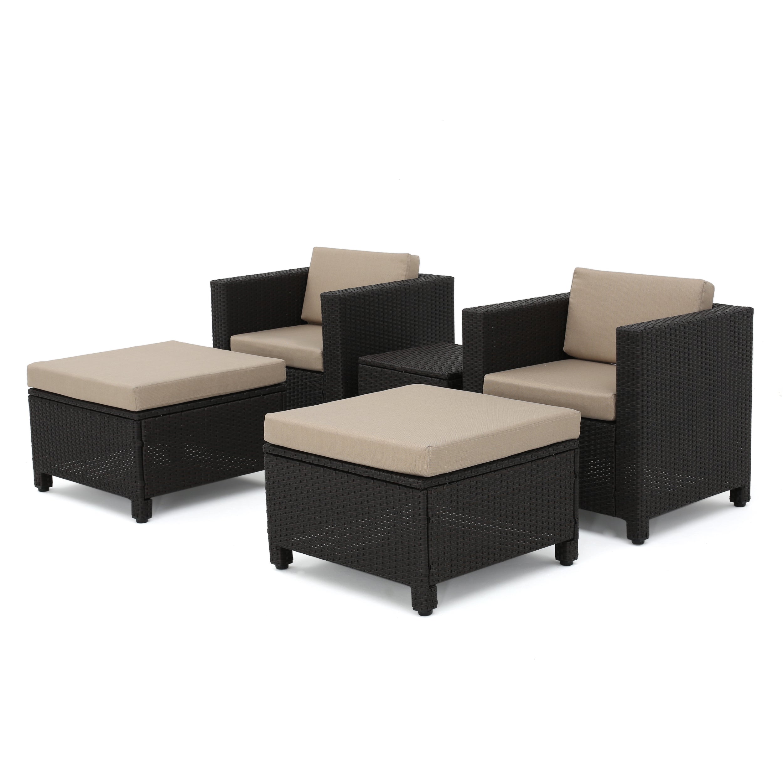 Budva Outdoor 5pc Chat Set w/ Cushions