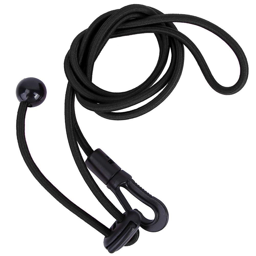 120cm Elastic String Boating Kayak Paddle Safety Rod Leash With Carabiner For Paddling(black)