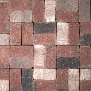 Mutual Materials 8 in. x 4 in. 2.25 x in. Rustic Red Clay Paver (240-Pieces53 sq. ftPallet) RRC0126CMI