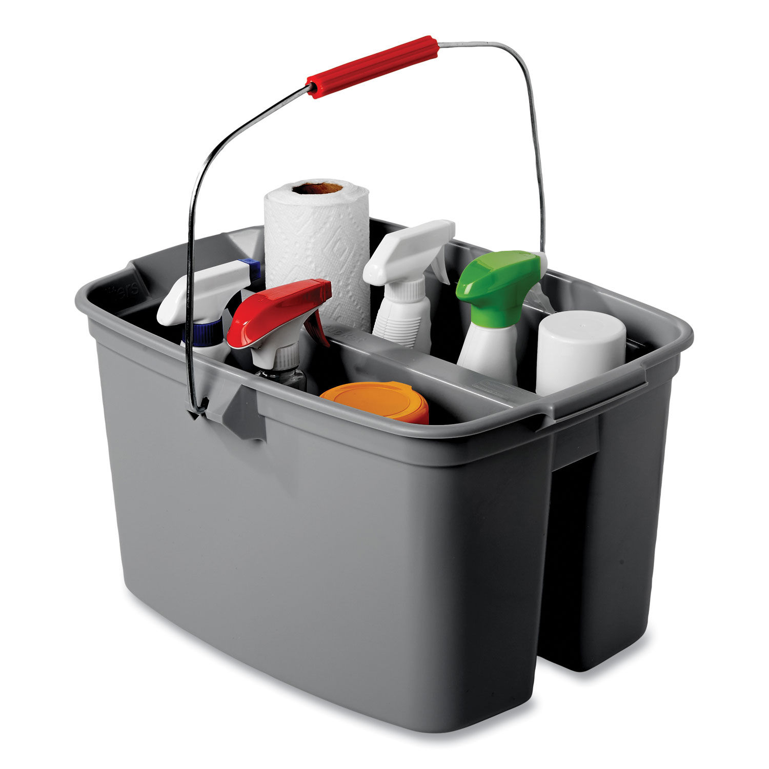 Double Utility Pail by Rubbermaidandreg; Commercial RCP2617GRA