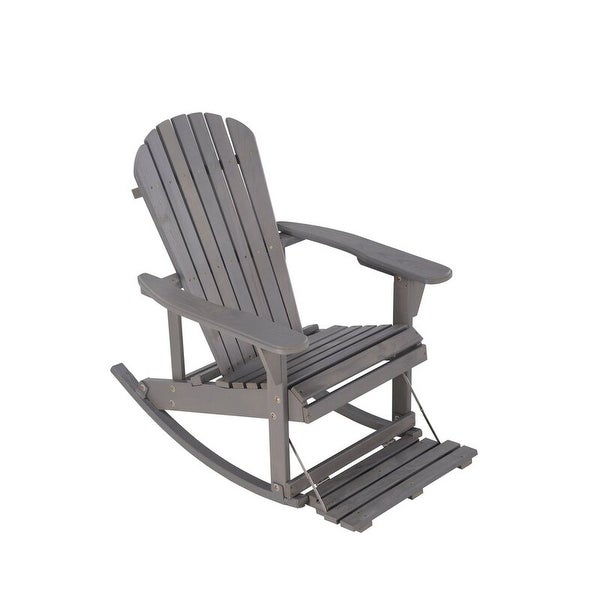 Zero Gravity Collection Adirondack Rocking Chair with Built-in Footrest (2 Pack) - Overstock - 33252666