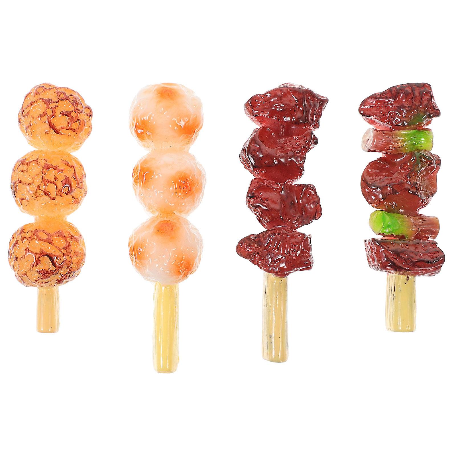 4pcs Simulation Barbecue Strings Roast Beef String Kids Educational Playthings Barbecue Toys (random Style)