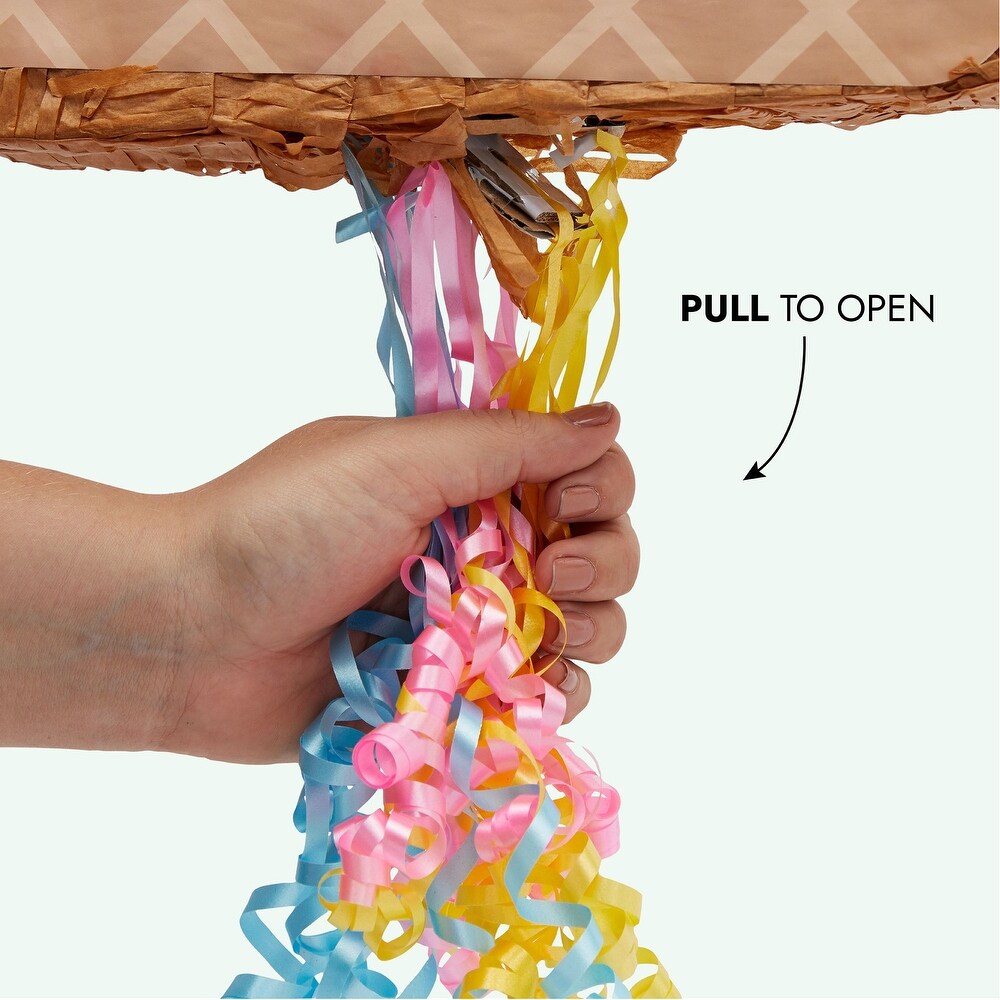 Number 2 Ice Cream Pinata for Two Sweet 2nd Birthday Party  Pull String (13 x 16.5 In)