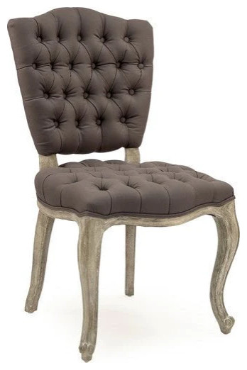 Jade Side Chair Limed Grey Oak   French Country   Dining Chairs   by Rustic Home Furniture Deco  Houzz