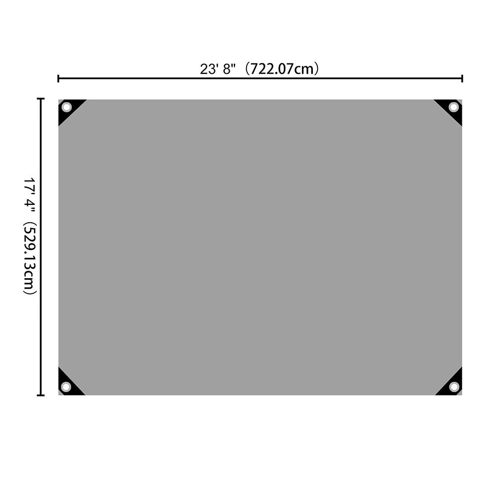 Yescom 14mil Extra Thick Heavy-Duty Poly Tarp Reinforced Canopy Size Opt