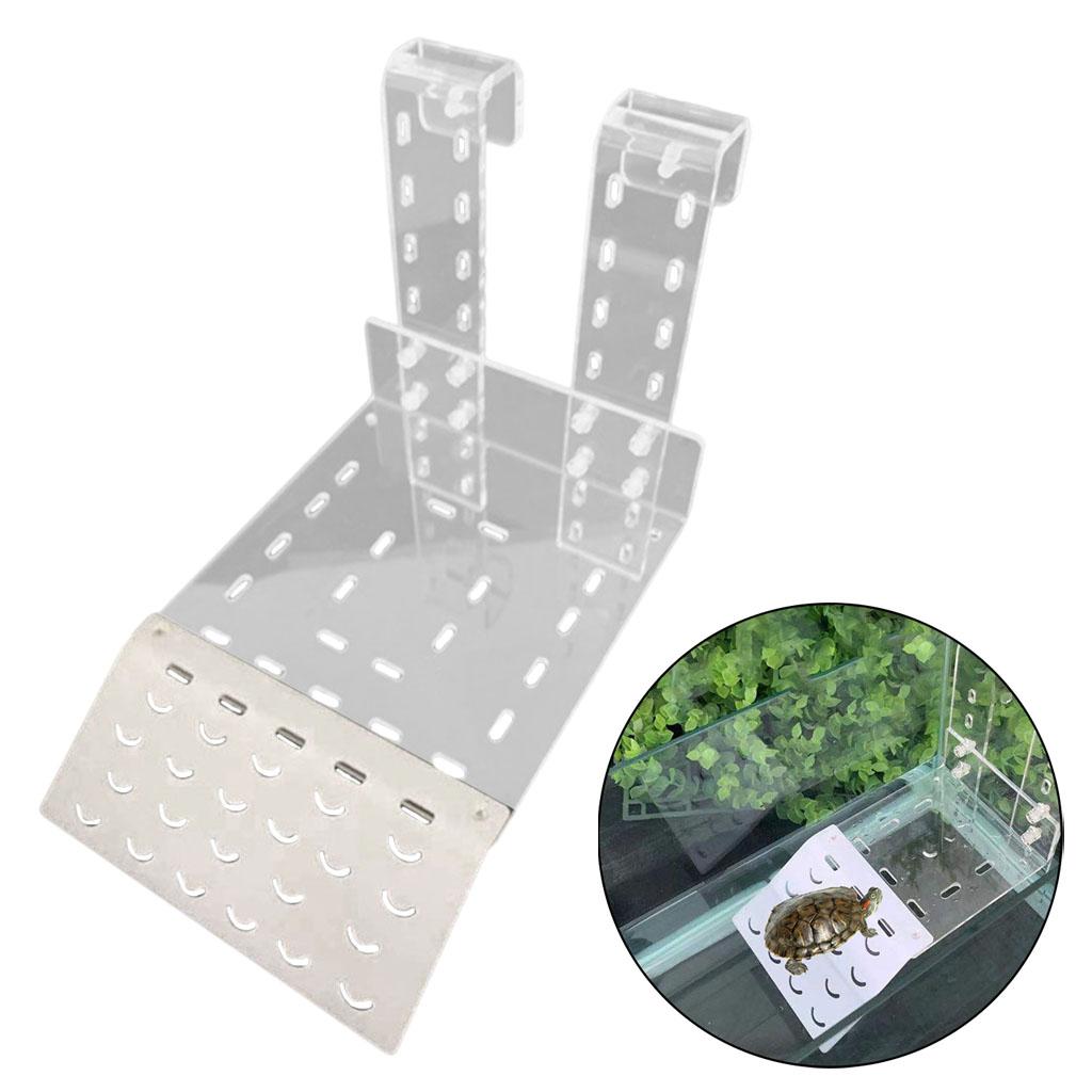 Turtle Basking Platform Climbing Reptile Turtles Dock Frog Tortoise Ramp - 15x21.3cm