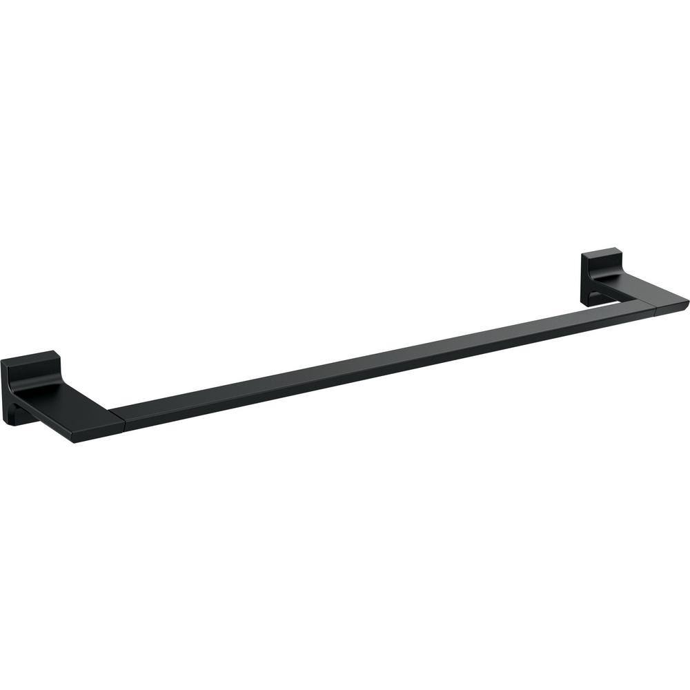 Delta Pivotal 24 in. Towel Bar in Matte Black 79924-BL