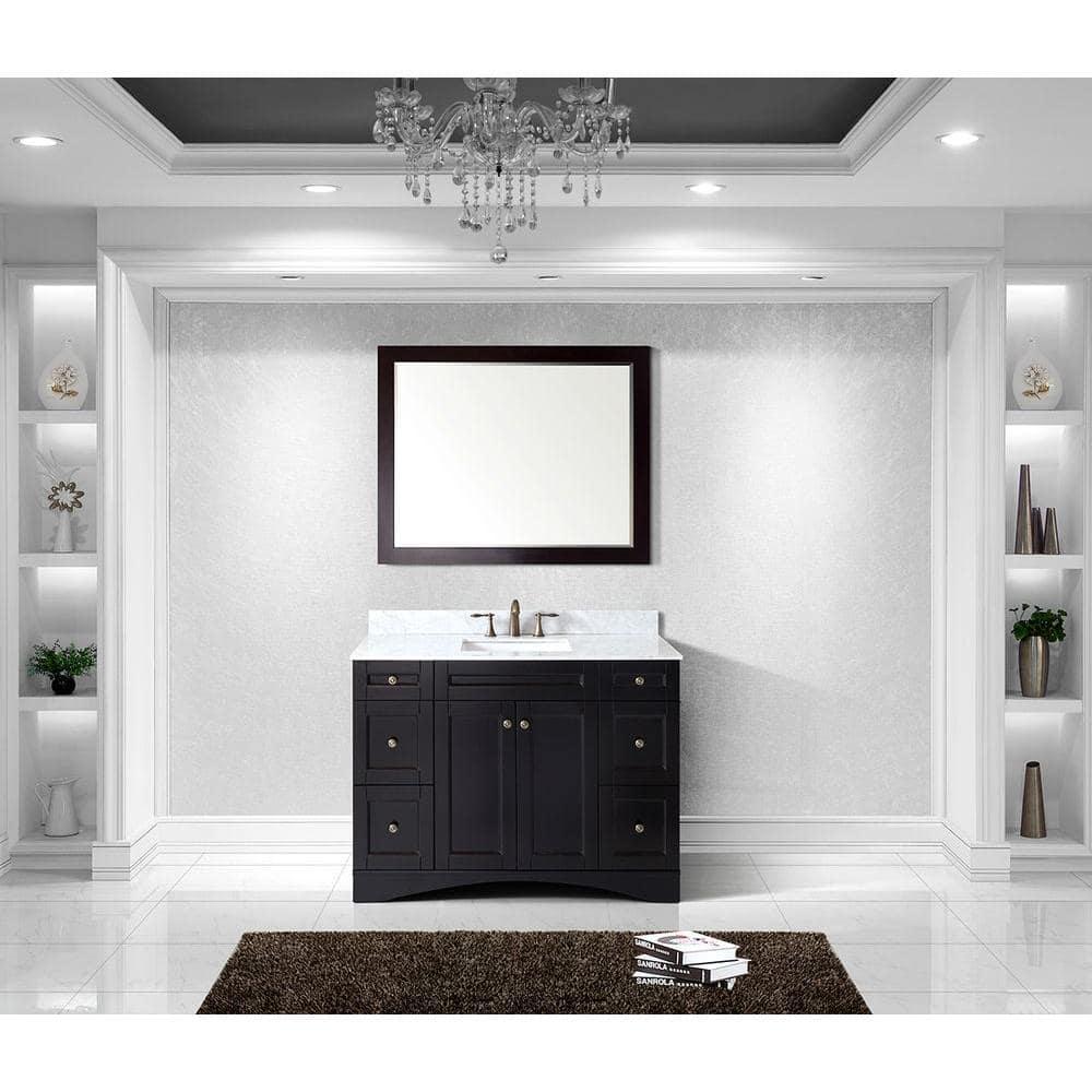 Virtu USA Elise 48 in W Bath Vanity Cabinet Only in Espresso