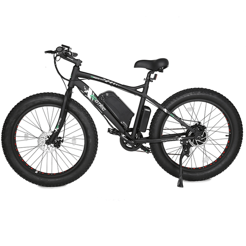 Ecotric Cheetah All Terrain Anti-Skid Fat Tire Beach Snow Electric Bike w/ 500W Brushless Motor For Long Lifespan, Dual Disk Brakes For Safety and Powerful Braking