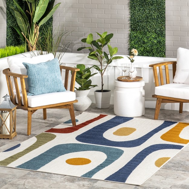 Nuloom Yolande Abstract Indoor outdoor Area Rug