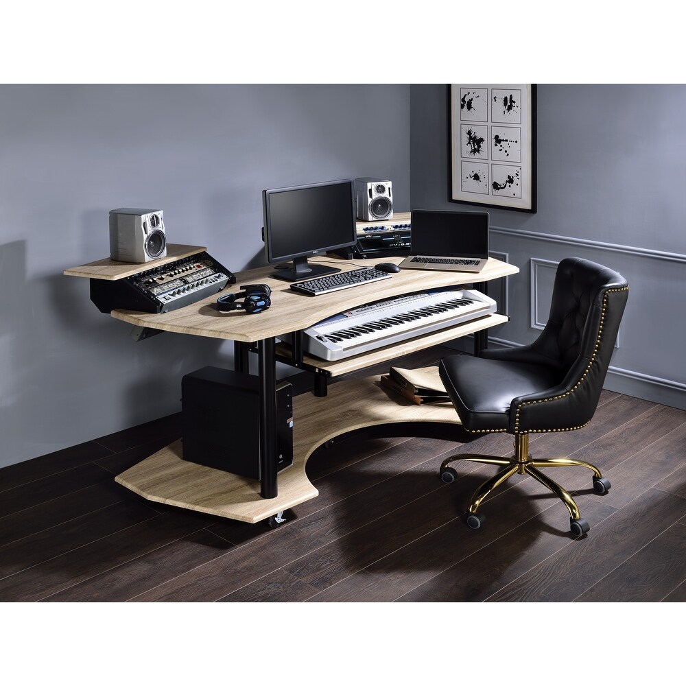 Detroit Music Recording Studio Desk with Keyboard Tray