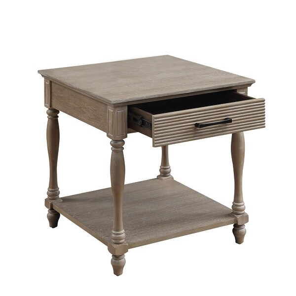 ACME Ariolo End Table in Antique White