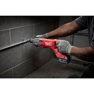 MW M18 FUEL 18-Volt Lithium-Ion Cordless 7-14 in. Rear Handle Circ w1 in. SDS-Plus Rotary Hammer Two 6 Ah HO Batteries 2830-20-2713-20-48-11-1862