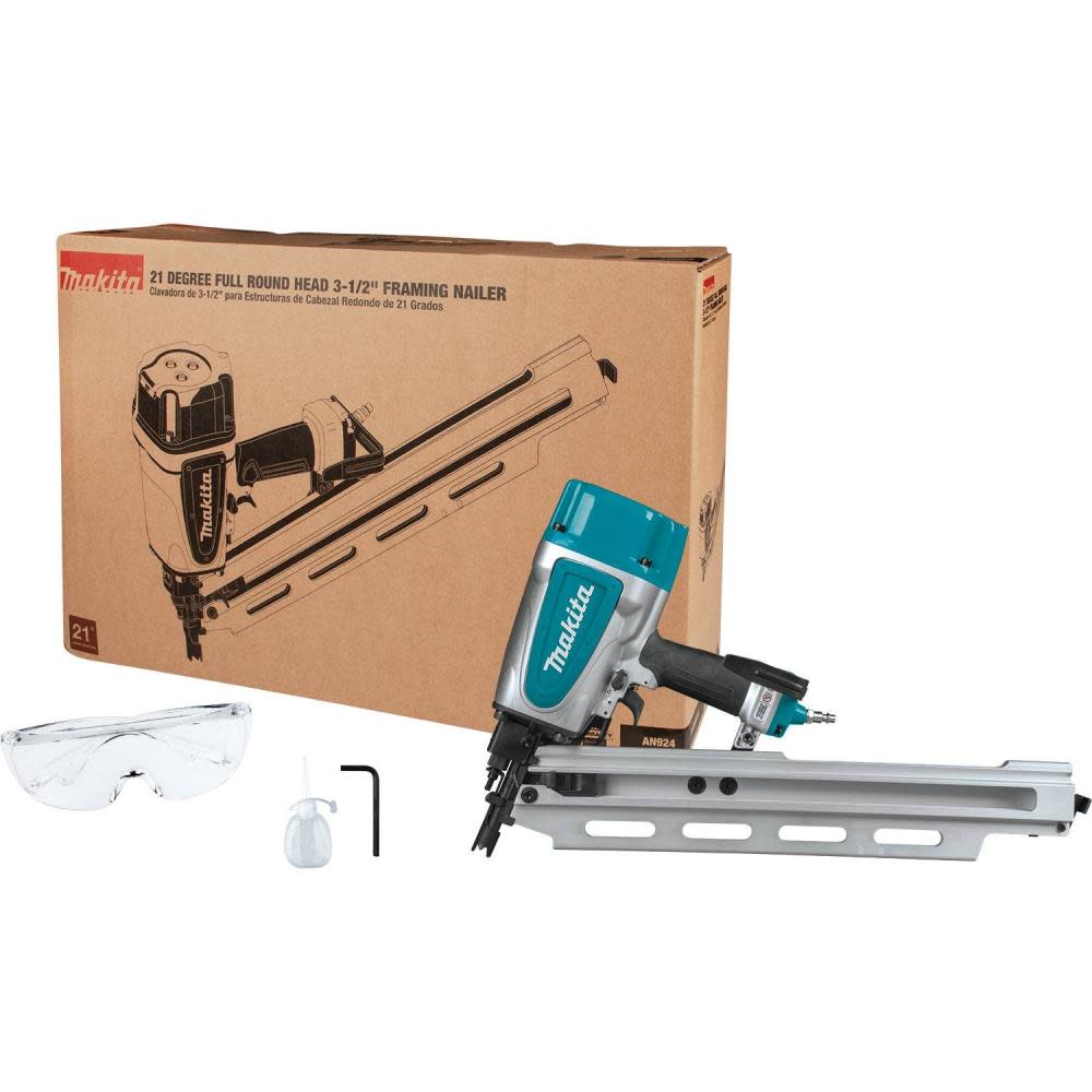 21º Full Round Head 3-1/2 Framing Nailer ;