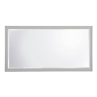 Home Decorators Collection 60 in. W x 31 in. H Framed Rectangular Bathroom Vanity Mirror in Grey GAGM3160