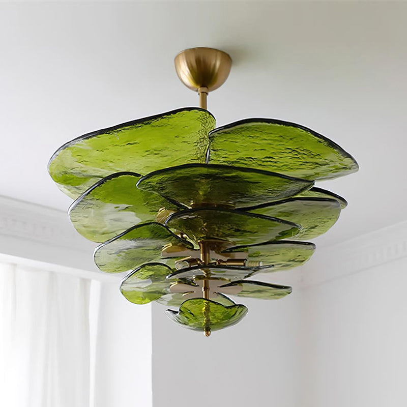 Petals Gold Murano Chandelier