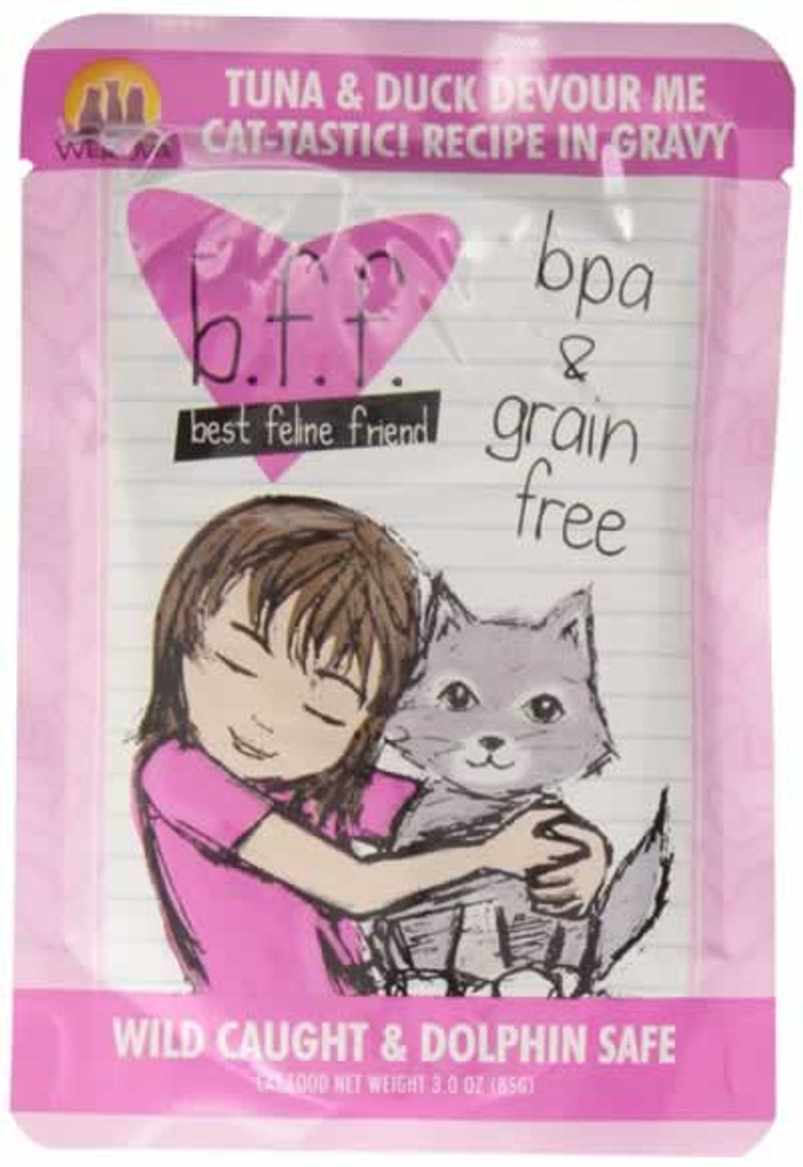 Weruva BFF Tuna and Duck Devour Me Cat Food Pouch 3 Ounces